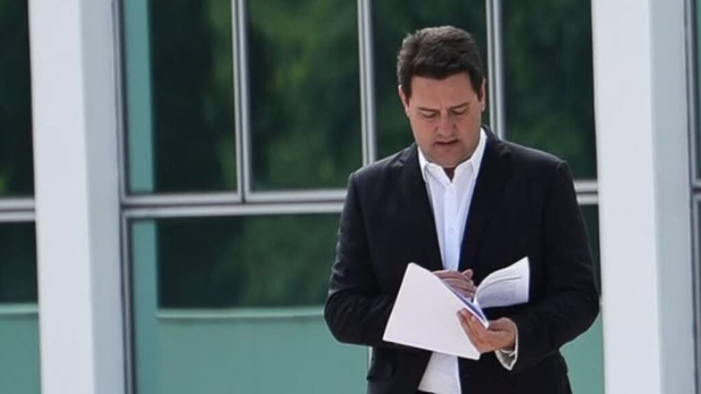 Ratinho Júnior, Eduardo Leite e Ronaldo Caiado em entrevista conjunta sobre a candidatura do PSD à Presidência em 2026