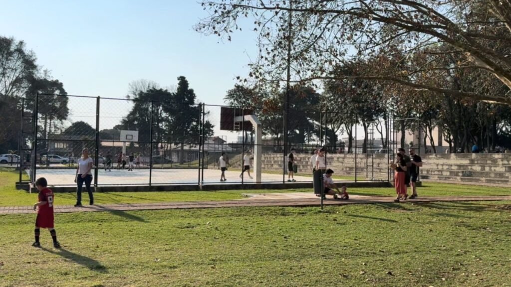 Praça da Ucrânia, em Guarapuava, onde será instalado o Espaço do Chimarrão