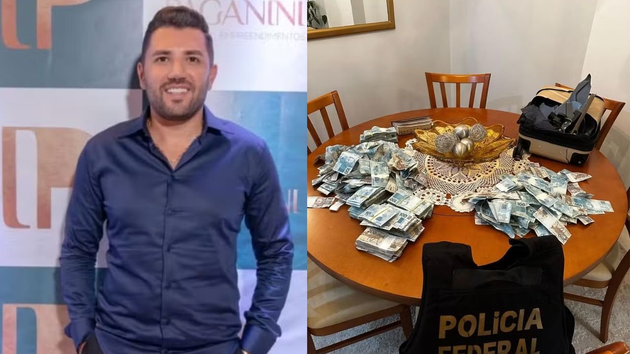 Empresário de Guarapuava arremessa mala com dinheiro de prédio em SC