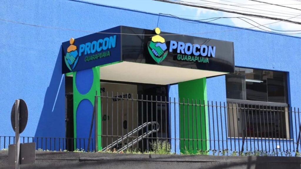 Fachada do Procon em Guarapuava.