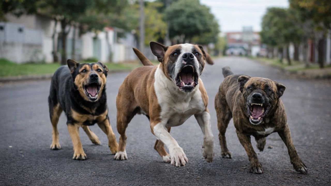 Atendimento do SAMU após ataque de cães em Guarapuava