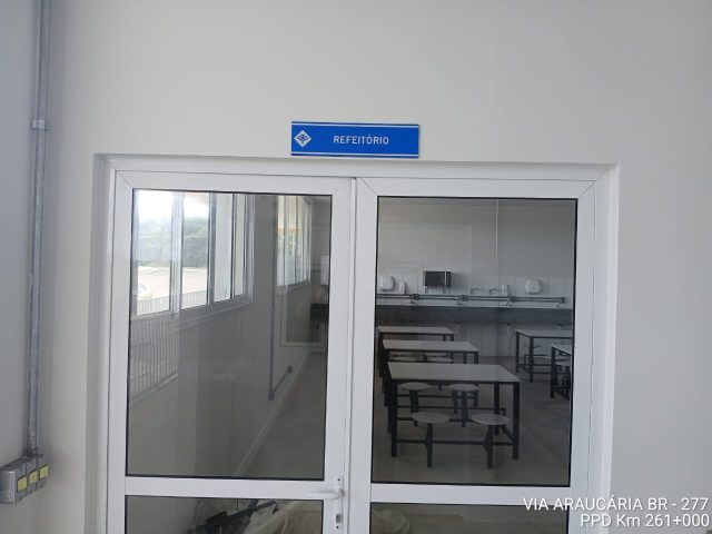 Estrutura do Ponto de Parada e Descanso com vagas para caminhões na BR-277