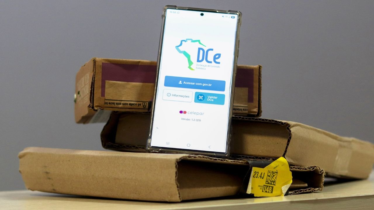 Aplicativo da Declaração de Conteúdo Eletrônica (DC-e) utilizado para emissão de documento digital de transporte de mercadorias