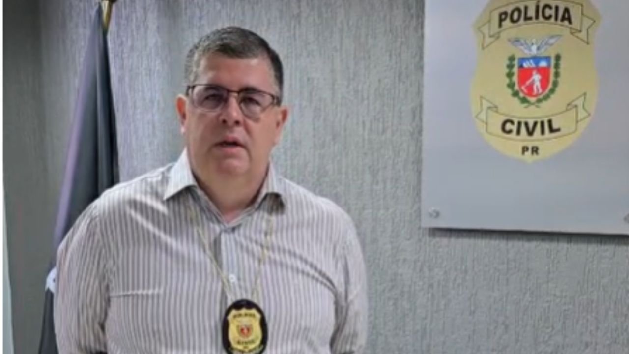 Delegado Alysson Henrique orienta comerciantes a guardar e compartilhar imagens para ajudar a polícia após aumento de furtos em Guarapuava.