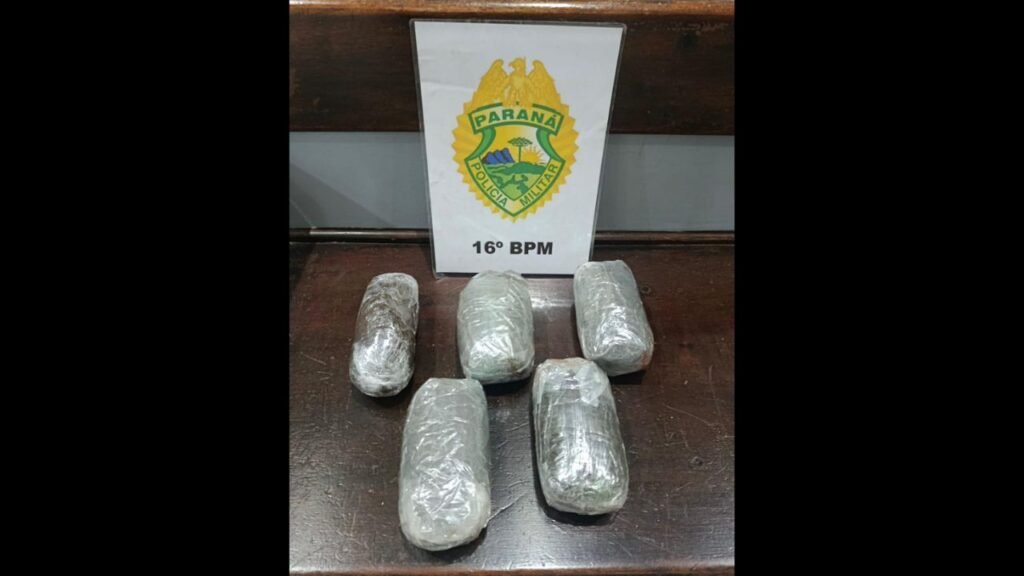 Droga apreendida em mala na BR-277