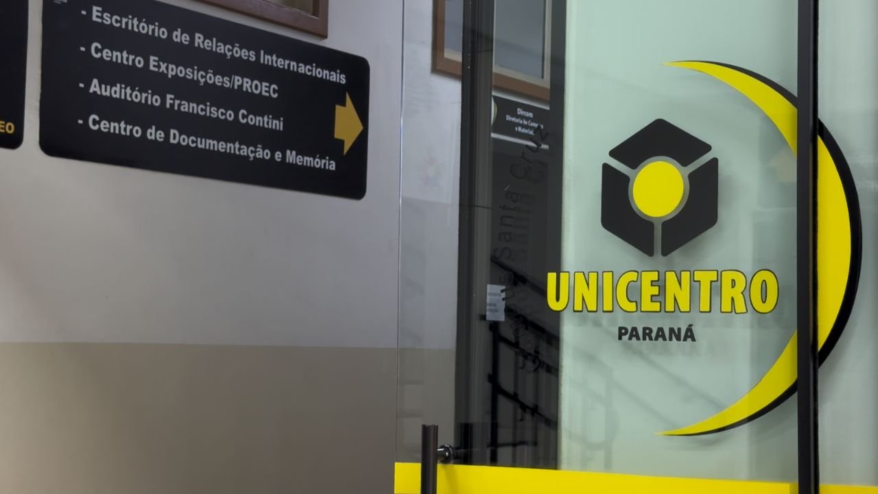 Dependências internas do câmpus Santa Cruz da Unicentro, em Guarapuava