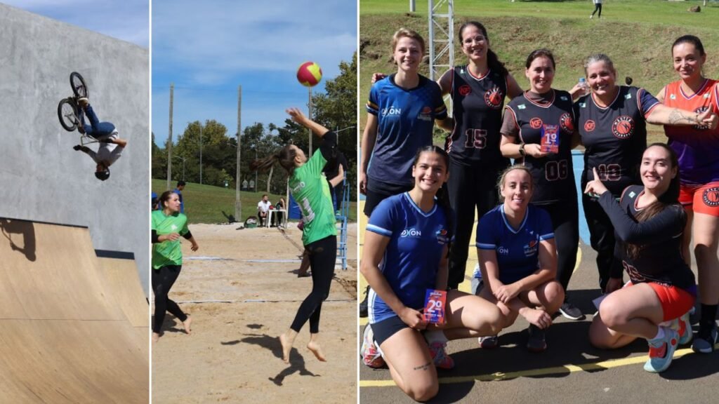 Atletas participam de competições esportivas durante o Dia do Trabalhador em Guarapuava. Fotos: Prefeitura de Guarapuava
