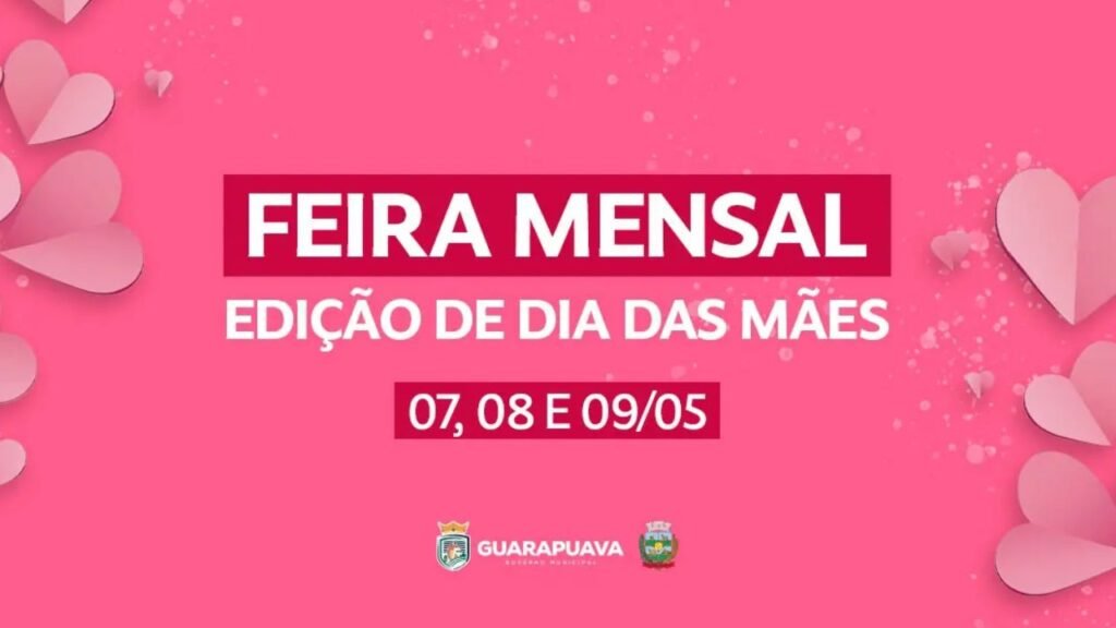 Feira reúne produtos artesanais e alimentos caseiros no Pátio Boqueirão, em Guarapuava.