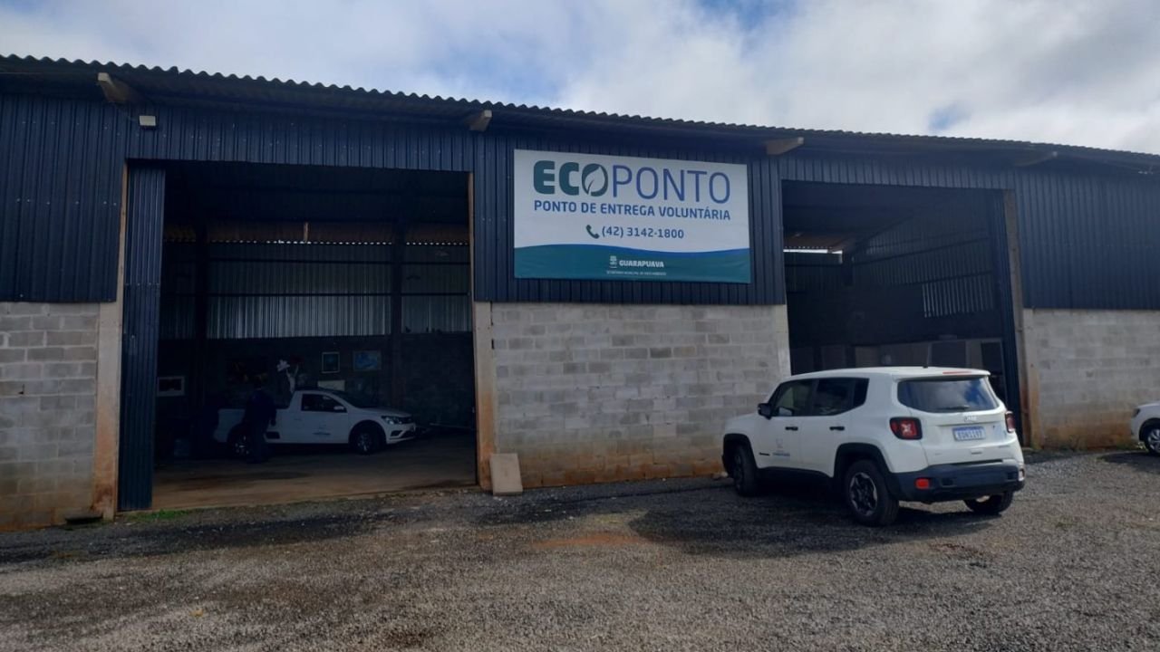 Ecoponto de Guarapuava recebe materiais para descarte correto e gratuito