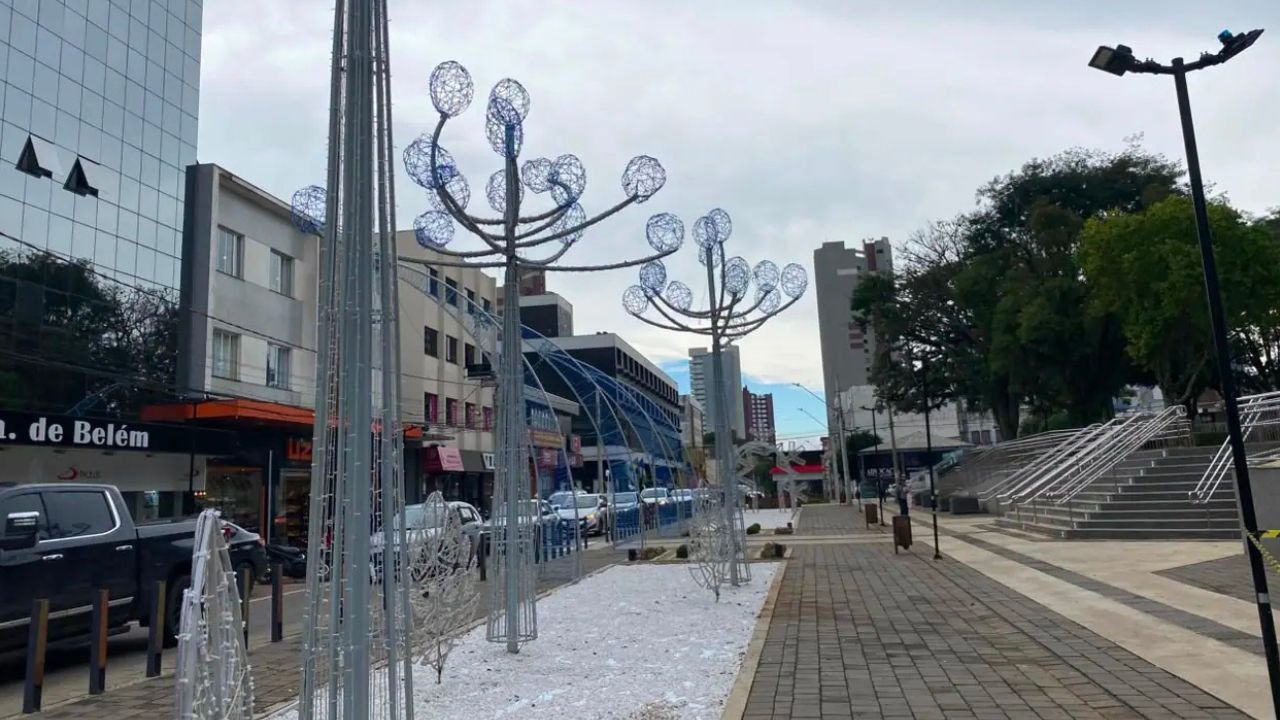Praça 9 de Dezembro recebe abertura oficial do Inverno Guarapuava 2026. Fotos: Divulgação/ Prefeitura de Guarapuava