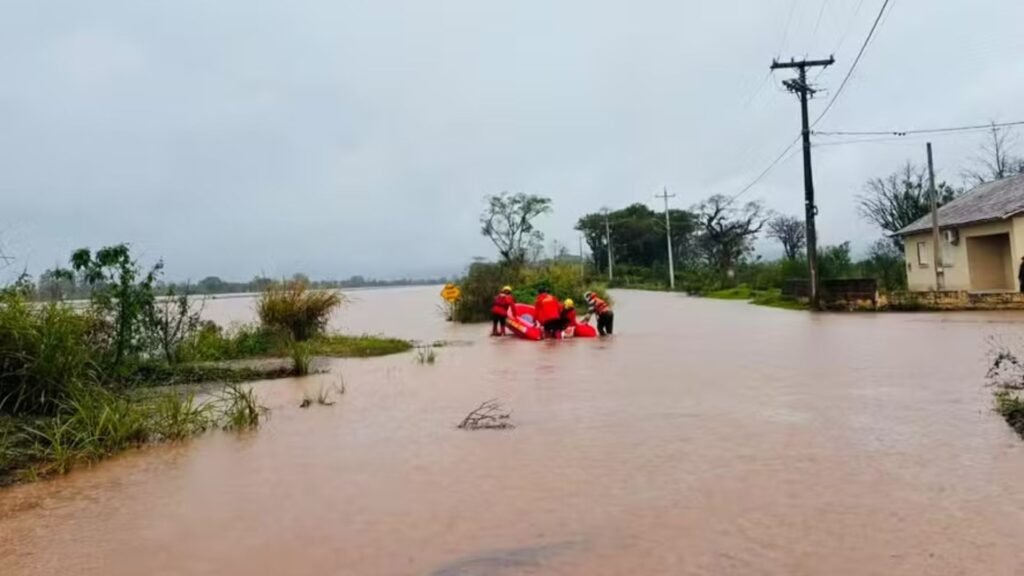 Excesso de chuva provoca erosão, perda de solo e de nutrientes em lavouras de trigo e aveia no Rio Grande do Sul. Foto: Prefeitura de Venâncio Aires/ via Globo Rural.
