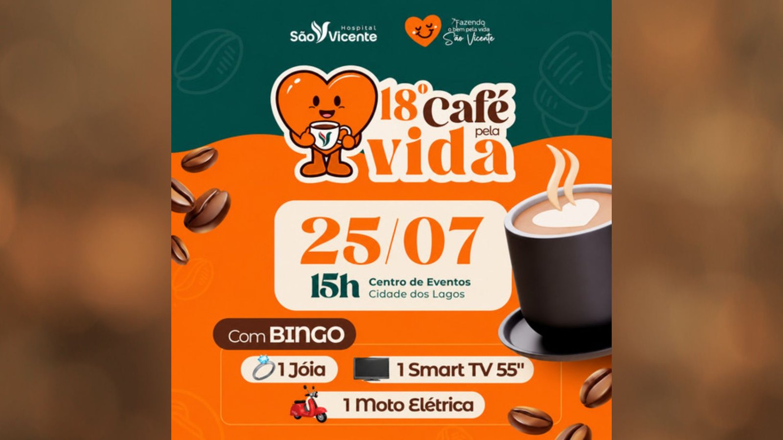 Evento beneficente promovido pelo Voluntariado São Vicente destinará toda a arrecadação para melhorias no Hospital São Vicente de Guarapuava.