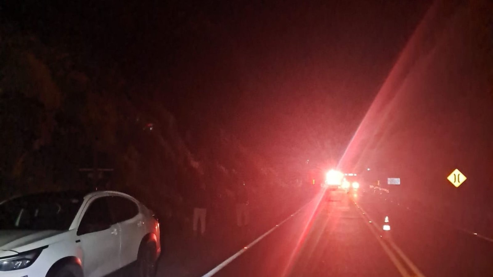 Atropelamento com morte na PR-170, em Guarapuava. Foto: Divulgação/ PRE