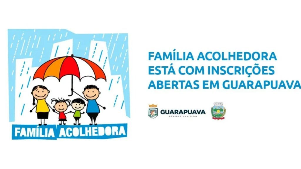 Programa Família Acolhedora está com inscrições abertas em Guarapuava até 21 de setembro. Foto: Divulgação/Prefeitura de Guarapuava