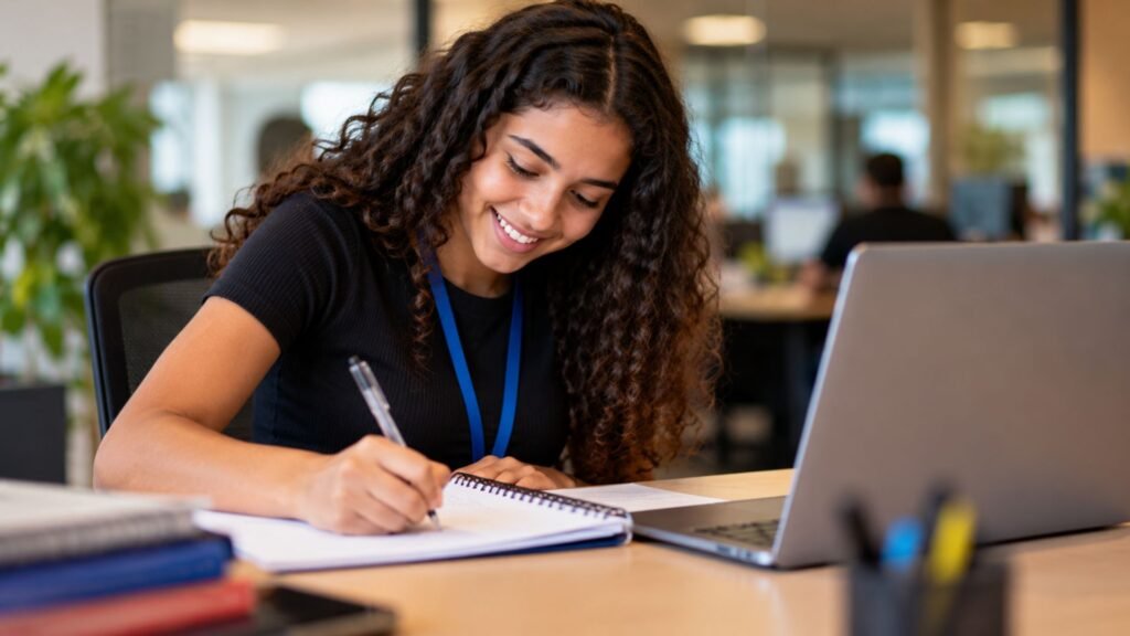Programa Jovem Aprendiz combina formação e experiência profissional e permite que adolescentes e jovens conciliem o ingresso no mercado de trabalho com os estudos. *A imagem é ilustrativa e foi criada com auxílio de Inteligência Artificial.