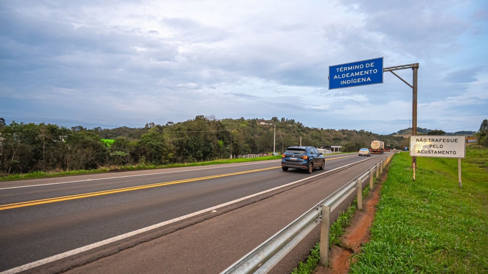 Estudo vai avaliar a relação da BR-277 com as 13 aldeias da Terra Indígena Rio das Cobras, em Nova Laranjeiras. Foto: Divulgação/EPR Iguaçu