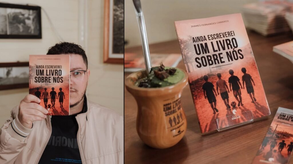Jhames Fernandes Camargo lançou “Ainda Escreverei Um Livro Sobre Nós” no dia 19 de setembro, na Casa da Cultura de Irati. Fotos: Divulgação