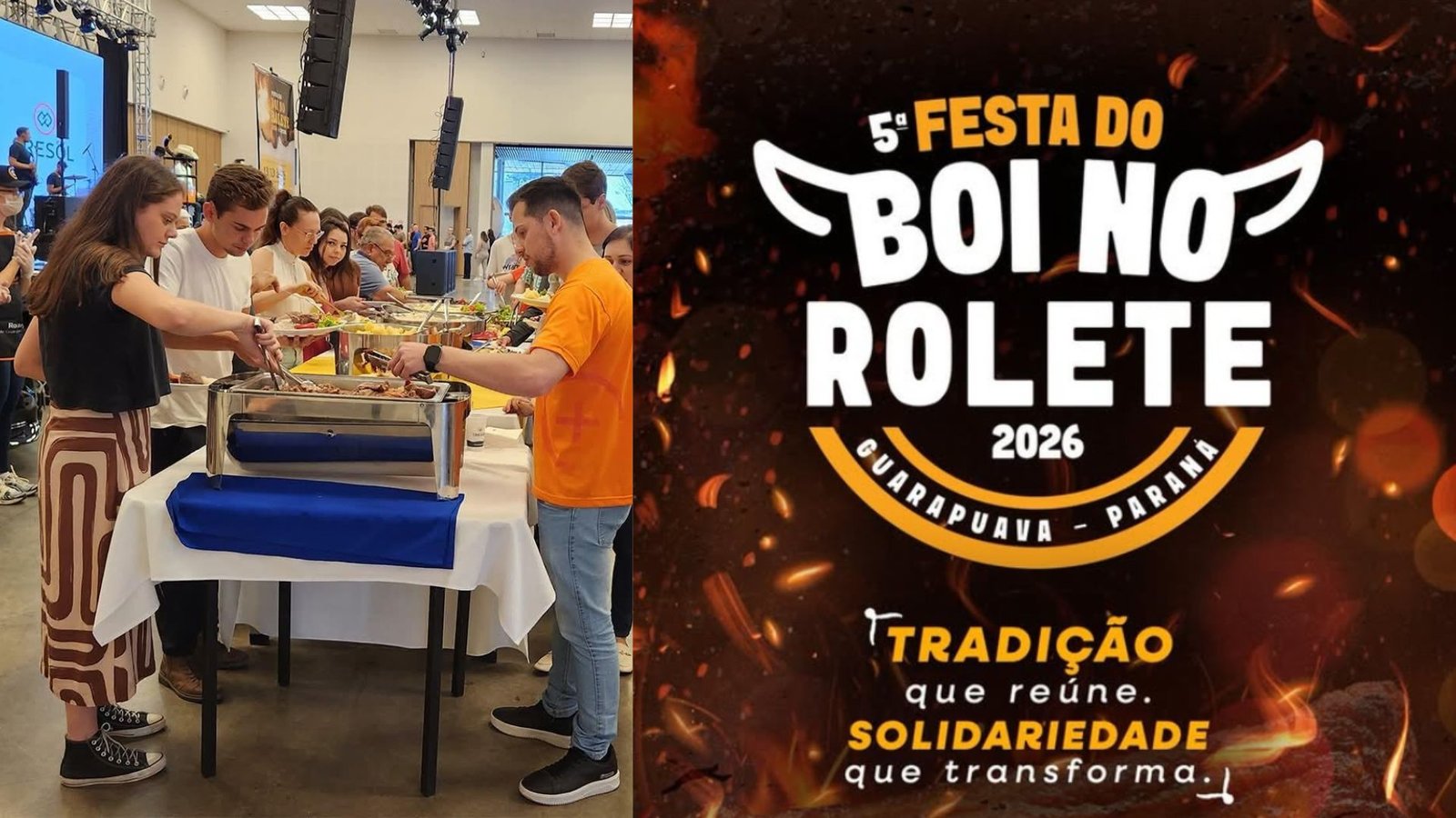 5ª Festa do Boi no Rolete será realizada neste domingo (18), no Centro de Eventos Cidade dos Lagos, em Guarapuava. Foto: Divulgação/Rotary Club de Guarapuava.
